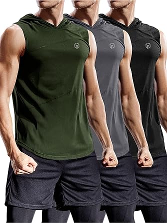 NELEUS Men's 3 Pack Dry Fit Long Sleeve Compression Shirts Workout